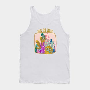 Save the ocean, under sea water Tank Top